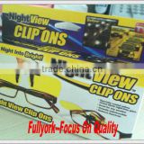 Night View Clip Ons As Seen On TV Clip-On Glasses Reduce Glare