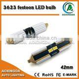 Car Interior License Plate Light Canbus 3623 2SMD LED Festoon C5W Lamp 42mm thumbnail-1
