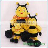Cute Valentine's Plush Bee Keychain