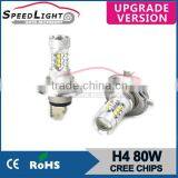 2014 New Product 1156/1157 H1 H3 H4 H8 12W Led Bulb 1000lm
