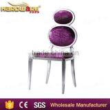 Purple Velvet Restaurant Fabric Banquet Chairs,high Back Fabric Chairs thumbnail-1
