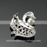 Cute Animal Series-noble Exquisite Swan Pearl Rhinestone Brooch/handmade Brooch thumbnail-3