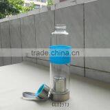 500ml borosilicate glass bottle with filter and hand rope