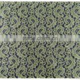 100%Polyester high quality custom chemical lace for wedding dress