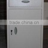 Steel Bedside Cabinet for Hospital With Steel Drawer and Shelf