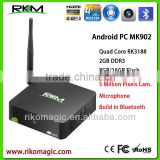 Rikomagic MK902 quad core android 4.4 smart MINI PC 5 Million Pixels CAM-MIC, 2GB DDR3 8G/16G Flash,