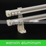 Plastic Ring Double Rail White Ceiling Mount Brackes Hospital Ceiling Curtain Track thumbnail-1