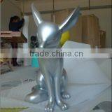 Fiberglass Animal Sculpture Silver Fox Fiberglass Silver Fox thumbnail-1