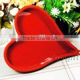 Handmade Kitchen Tool Red Heart Shaped Silicone Cake Baking Mould