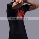 Wholesale OEM Service Male Superheroes Spiderman Compression Tshirt Base Layer Fitness Shirt Custome Sportswear for Men thumbnail-3