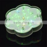 6 inch wide flower shape color changing LED under vase light