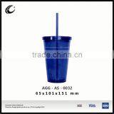 China Suppliers Plastic Travel Coffee Cup Frosty Plastic Mug Cup Plastic Drinking Mug With Straw thumbnail-6