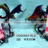 Fiercing Metal Dragon Crystal Column Craft CQS0084