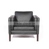 Danish Fredericia Furniture Borge Mogensen 2311 Armchair Wooden Legs thumbnail-1