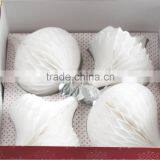 Vintage Christmas Red and White Paper Honeycomb Bauble Hanging Decoration thumbnail-6