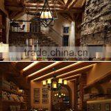 American Rural Style Beauty Lamp Glass Iron Lighting Pendant Light thumbnail-4