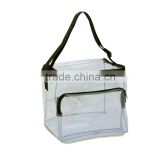 Cheap Reusable Luxury Fashion transparent zipper bag
