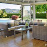 Modular Wicker Synthetic Rattan Sofa Set Outdoor Furniture - Poly Rattan Sofa Set-Outdoor Garden Chair thumbnail-1