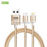 Stable Quality Usb Cable Multi Charger Metal Cable 2 in 1 Data Cable