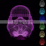 3D Optical Lamp Warriers 7 RGB Light Colors 10 LEDs AA Battery or DC 5V Mixed Lot