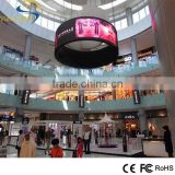 shenzhen hot new products for 2016 factory price RGB flexible LED sign curved screen display