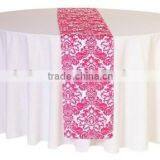 Hot Selling Beautiful Jacquard Table Runner Pintuck Table Runner Wedding Banquet thumbnail-1