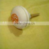 White Ceramic Door Knobs | Ceramic Fancy Door Knob