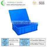 610x420x180mm Stackable Plastic Crate Plastic Box Food Container