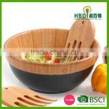 2016 Xiamen HBD- High Quality Wood Bamboo Serving Bowls thumbnail-5