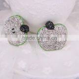 Lovely Fruit Pendant, Pave Crystal Zircon Clay Pendants, Gem Pendant Beads For Jewelry Making thumbnail-2