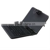 7 inch Tablet Mini USB 2.0 Keyboard Leather Case with mini usb port