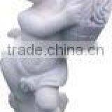 Home Interior Decorative White Marble Pairs Baby Boy Angel Statue thumbnail-1