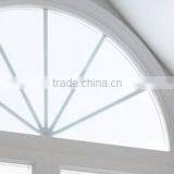 Aluminum Side Hung Casement Window With Half Round Spoked Pediment thumbnail-4