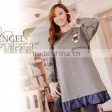 Hot Sale Autmn Pregnant Women Dress, Cotton Materinity Clothes, Factory Out Let Fashional Breast-feeding Clothes thumbnail-1