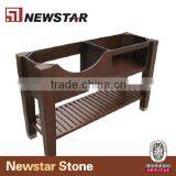 Newstar Solid Wood Hotel Bathroom Cabinets Vanity Base