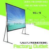 Outdoor Fast Folding Projector Screen With Pvc White Matte Projection Screen Fabric