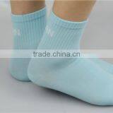 Factory Custom Cornflower Blue Solid Color Men's Ankle Socks thumbnail-5