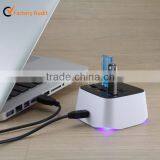 Soft White 3 Ports All In One Multi-card Reader for SD/TF/M2/MS USB 2.0 Hub Combo thumbnail-5