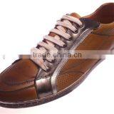 Fashion Genuine Leather Sneakers for Men Lace-up 2014 thumbnail-1