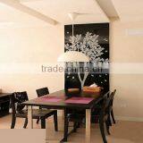 Solid Surface Dining Table / Black Dining Table Marble / Table Design in Restaurant thumbnail-3