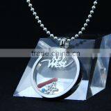 Stainless Steel Glass Pendant With Charms for Promotion thumbnail-6