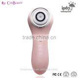 CosBeauty Hot Sale Waterproof Battery Powered Sonic Electric Facial Brush With Two Speed And Replace Brush Head For Adult thumbnail-5