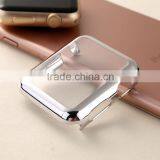 Electroplate Hard PC Case Cover With Protective Film For Apple Watch i Watch 38mm 42mm Shell Shockproof Frame Cover Shell thumbnail-4