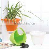 Set of 3 Plastic Hanging Wall Garden Flower Pot thumbnail-2