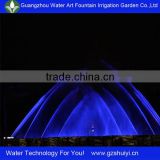 Large scale programmed controlled outdoor water fountain