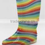 Custom Printing PVC Transparent Rain Boots Women thumbnail-3
