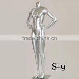 New Design Silver Sexy Mannequin Female Headless Femamle Mannequins