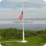 Conic Carbon Galvanized Steel Outdoor Flag Pole Stand thumbnail-1