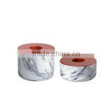 Natural Stone Marble Concrete Candle Jars With Lids for Container Holder Home Decor thumbnail-5
