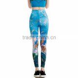 Amazon Best Saller Printed Women's Lightweight Printed Full Ankle Length Leggings for Summer(custom Logo) thumbnail-3